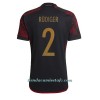 Camiseta de fútbol Alemania Antonio Rudiger 2 Segunda Equipación Mundial 2022 - Hombre